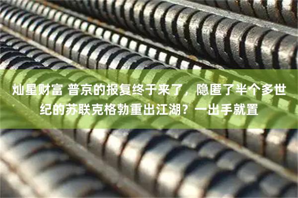灿星财富 普京的报复终于来了，隐匿了半个多世纪的苏联克格勃重出江湖？一出手就置
